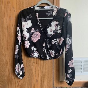 Long sleeve floral shirt